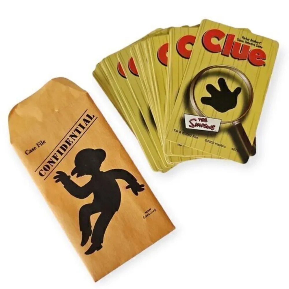 The Simpsons Clue Game Cards & Case File Replacement Pieces‎